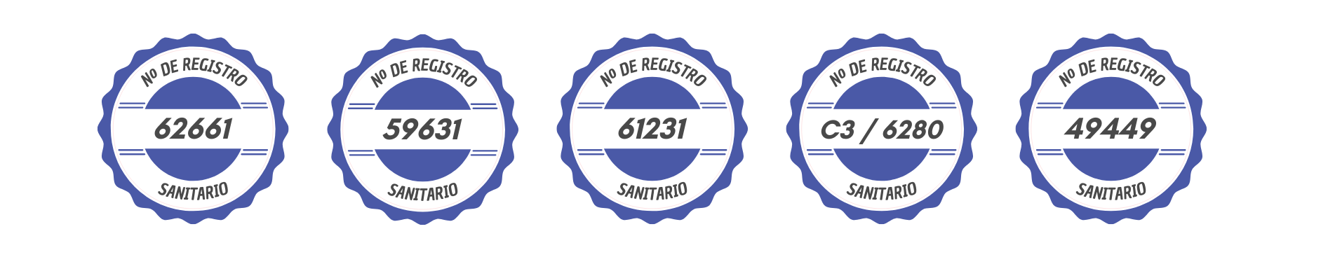 Nº de registro sanitario - Centros de drogas Esvidas